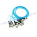 12MM-STOM3-PVC-XX 12芯OM3 ST光纖熔接線水藍色 多模光纖尾纖 單模光纖豬尾巴(尾纖) 光纖 50/125尾纖